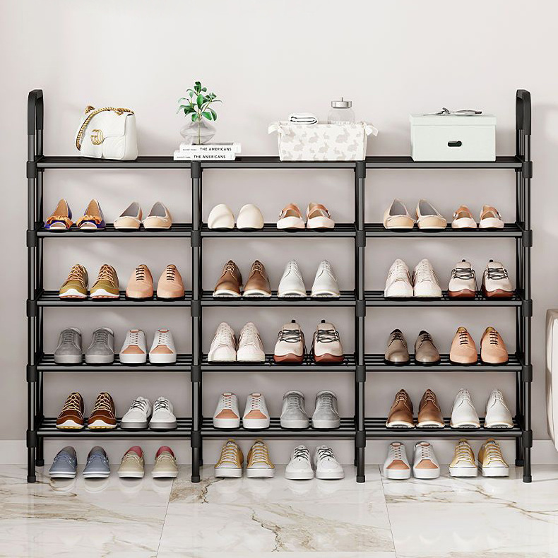 Adjustable 5 Tier Metal Shoes Rack For Entryways Organizer