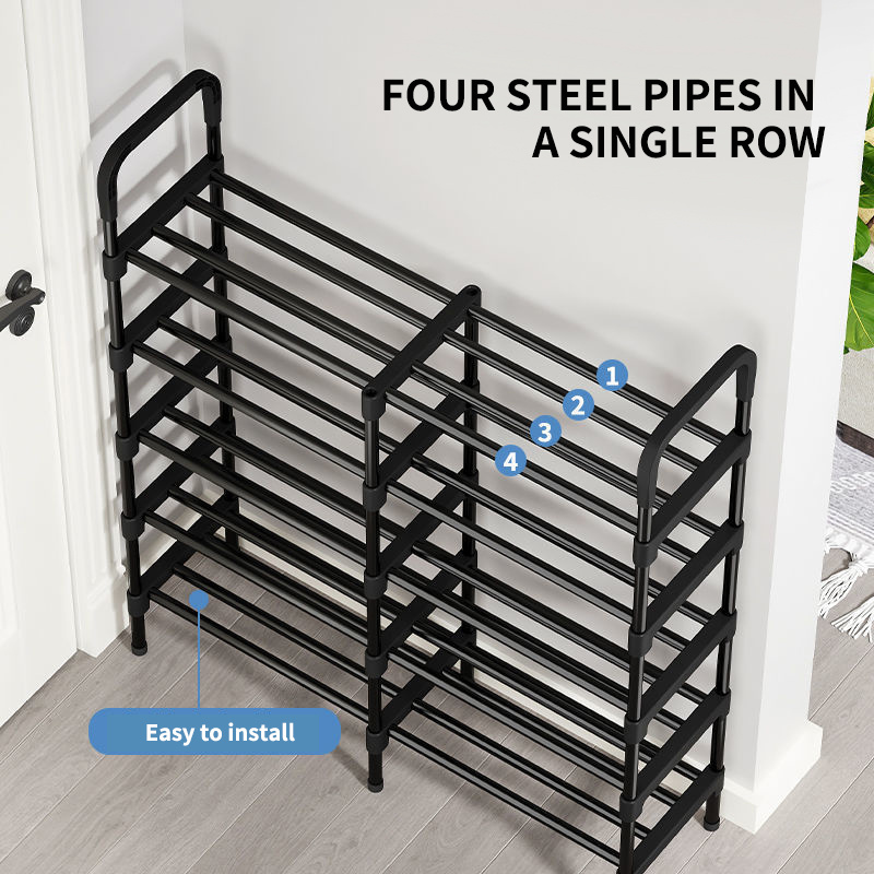 Shoe Shelf Shoe Storage Organizer For Entryway Metal Shoe Rack