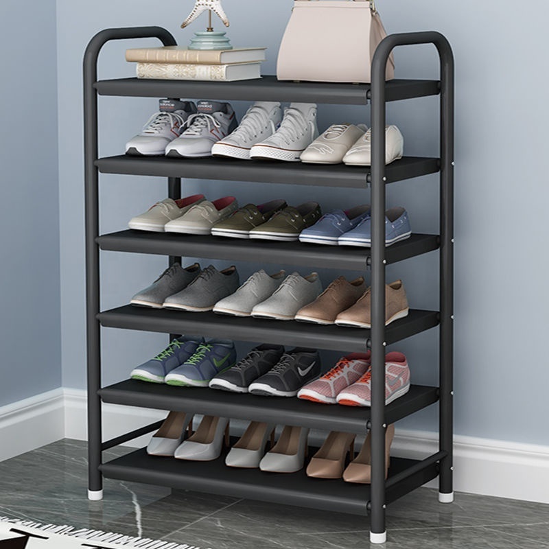 Multi-tier iron Stackable Storage Metal Expandable 5 Layer Shoes Rack For Sale