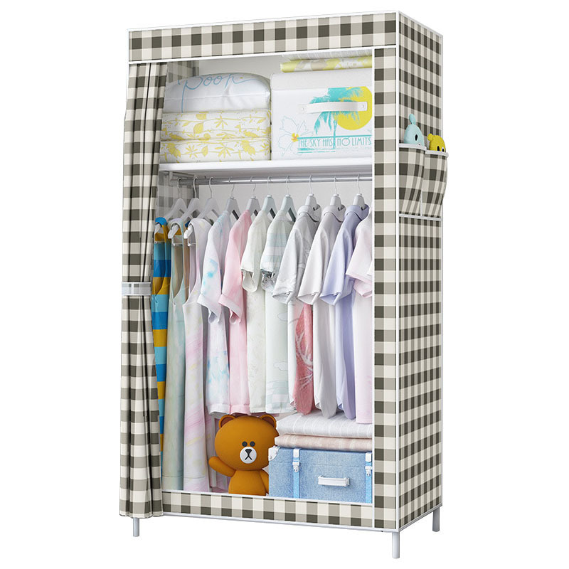 Folding Canvas Wardrobe Assemble Wardrobes Foldable Clothes Cabinet Portable Fabric Wardrobe Closet Organizer