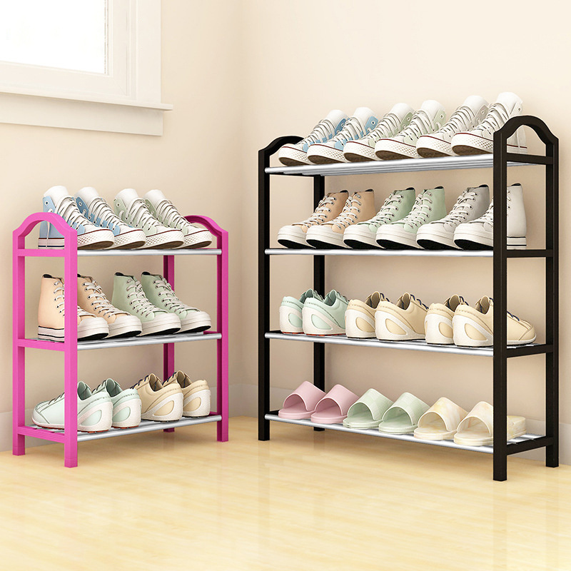 Customized Easy To Assemble Shoe Shelf Space Saving Cheap Shoe Organizer Stainless