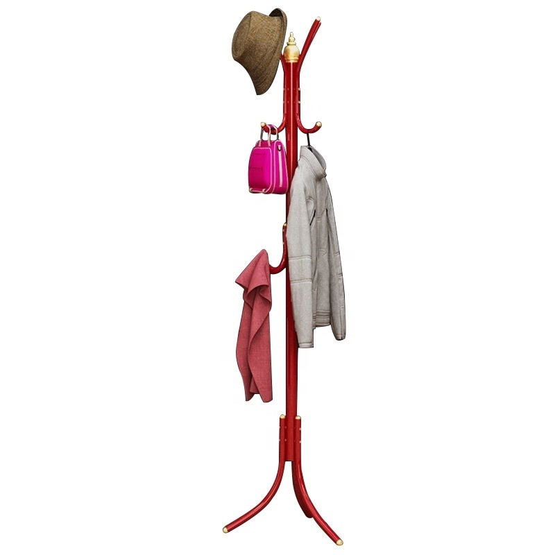 Wholesale Metal Coat Rack Jacket Purse Scarf Hat Rack,12 Hooks