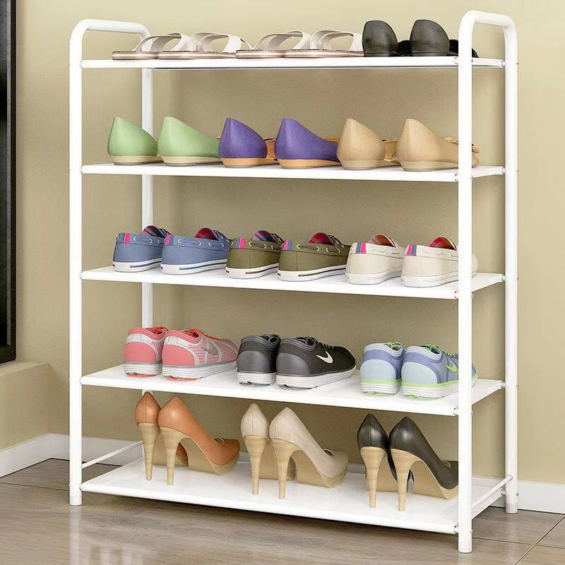 Modern Simple Shoe Rack Easy to Assemble Shoes Storage Shelf Space Saving Shoe Organizer Close to the door