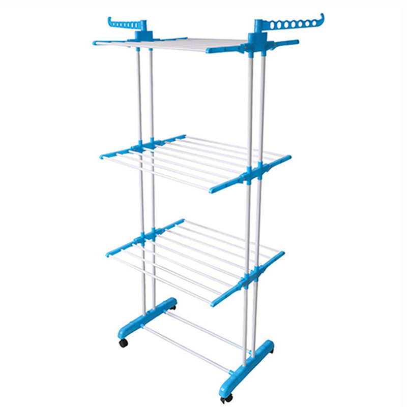 Clothes Drying Rack Folding Dryer Hanger Storage Collapsible towel Rack Standing Rack