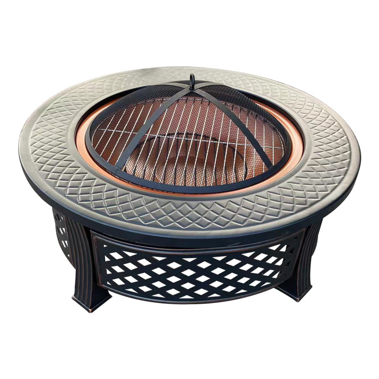 32 inch 81CM Round Garden circular Copper Bowl Fire Pit Table