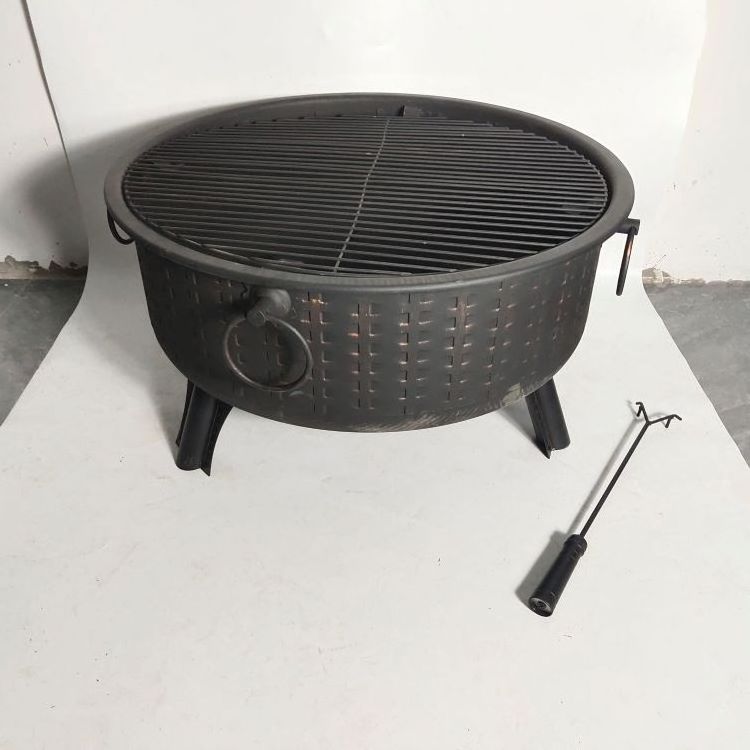 Wood Barbecue Charcoal Grill Portable Bioethanol Fireplace Table Top Fire Pit