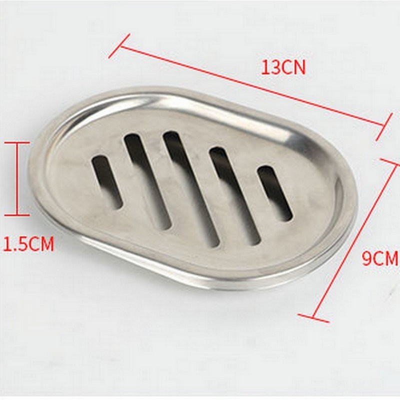 Double Layers Stainless Steel Soap Dish Holder with Draining Tray, Shower Soap Dishes for Bathroom