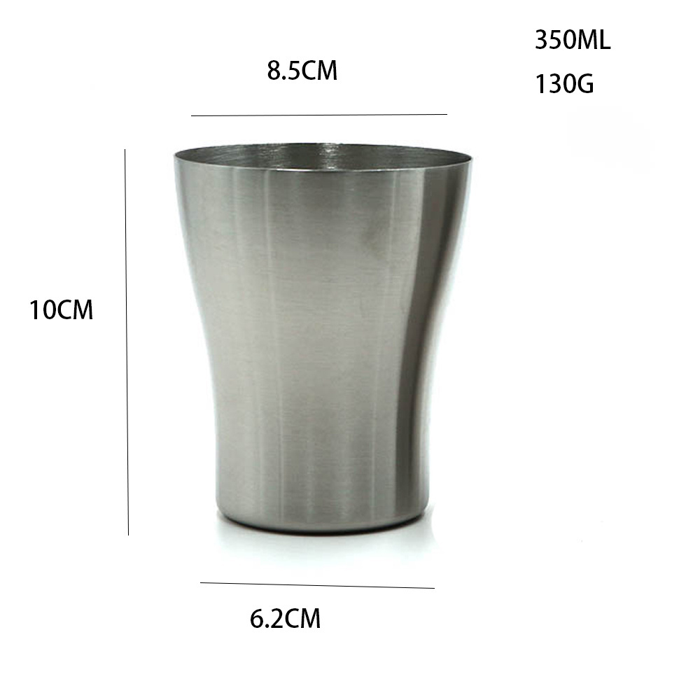 Toothbrush Holder, Stainless Steel Water Cup Metal Tooth Brush Mug Simple Tumbler for Bathroom