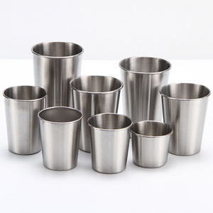 Custom Stainless Steel Beer Cups 1oz~16 oz Pint Cup Tumbler Shatterproof for Home Travel Outdoor Camping