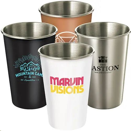 Stainless Steel Cups, Stackable Pint Cup Tumblers For Travel, Healthy Unbreakable and Stackable