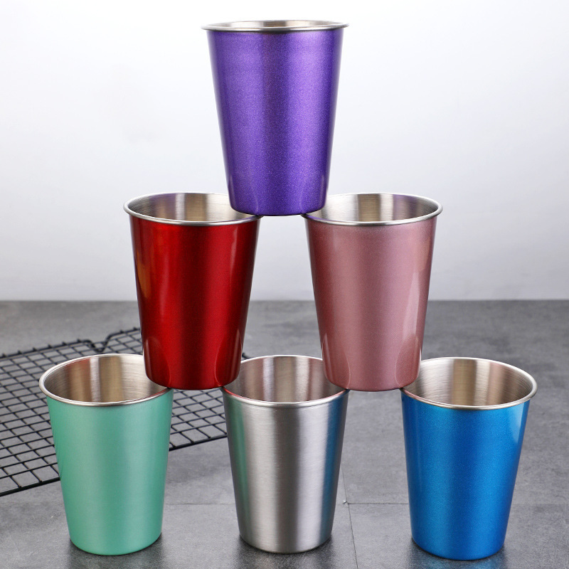 12oz / 350ml Premium Steel Tumbler Stainless Steel Durable Metal Stackable Cups Disposable Eco-Friendly Drinkware