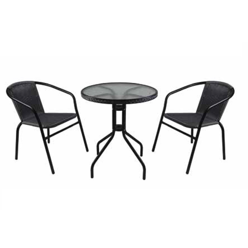 wholesale outdoor garden table and rattan chairs garden wicker chair