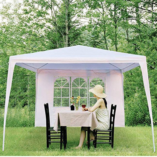 garden pavillon polyester gazebo outdoor 10x10 camping tent