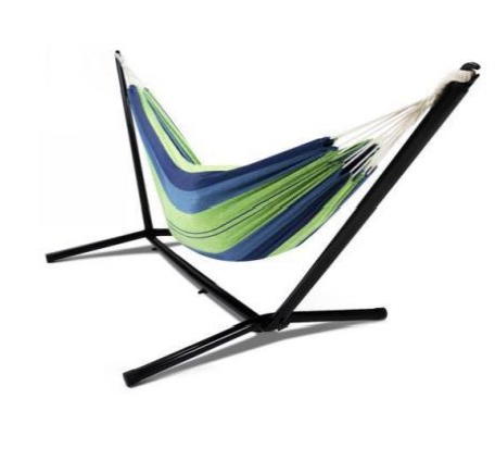 outdoor camping hammock hanging swing bed chair with collapsible Steel Stand and carry bag