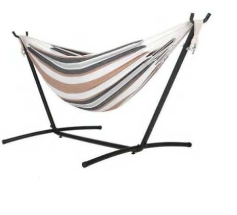 outdoor camping hammock hanging swing bed chair with collapsible Steel Stand and carry bag