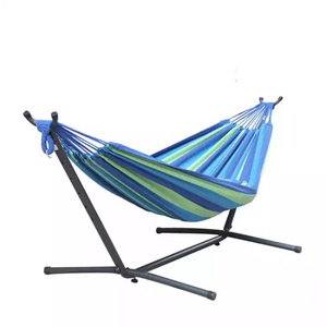 outdoor camping hammock hanging swing bed chair with collapsible Steel Stand and carry bag