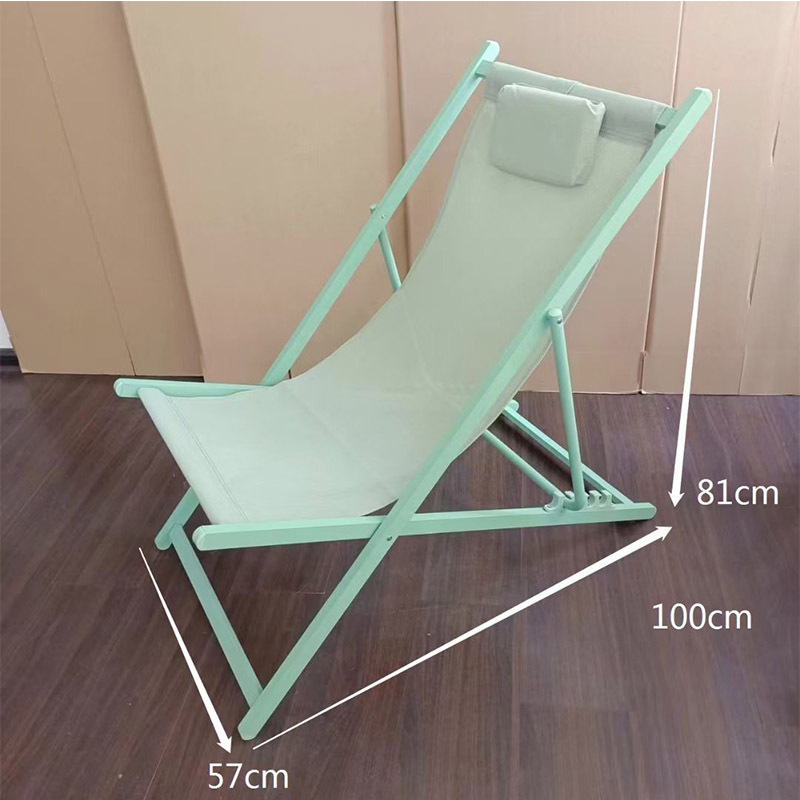 wholesale outdoor adjustable folding wood deck metal sea beach chair summer pool decks aluminium sun chair