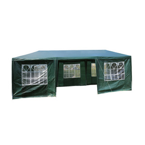 Waterproof Cheap outdoor Garden 3x9m PE party canopy Gazebo tent with sidewall