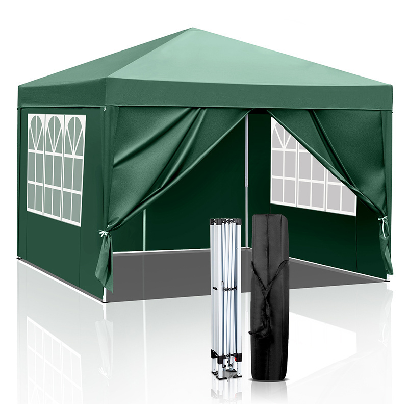 waterproof easy open 10x10 popup mosquito awning party beach tent canopy gazebo with sidewall