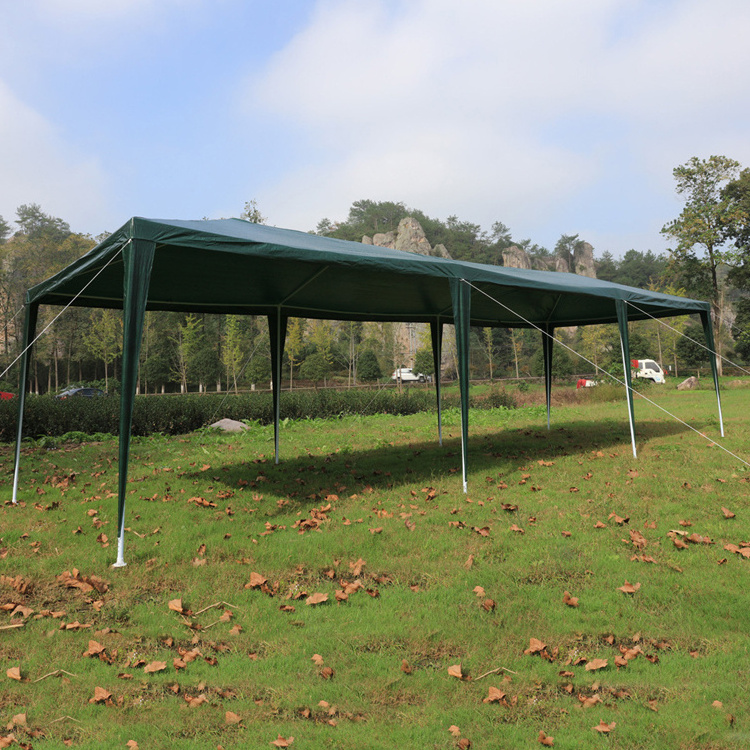 Waterproof Cheap outdoor Garden 3x9m PE party canopy Gazebo tent with sidewall