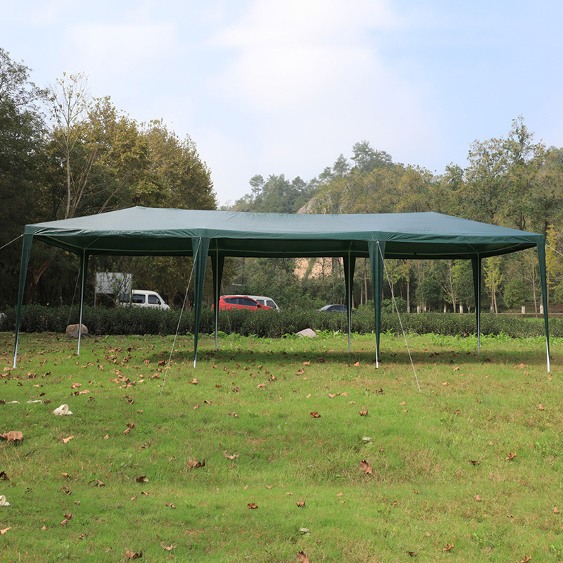 wholesale 10x30 ft outdoor gazebo party tent 3x9m PE gazebo steel tent with sidewall for events multifunction