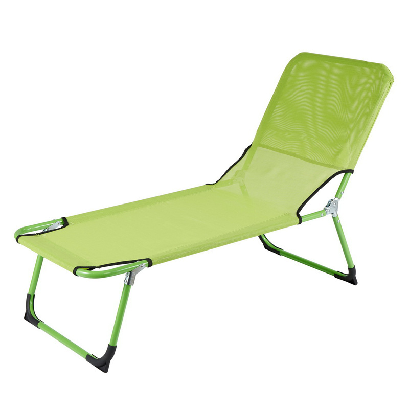 outdoor furniture foldable beach mesh sun lounge  bed beach sun lounger bed chair