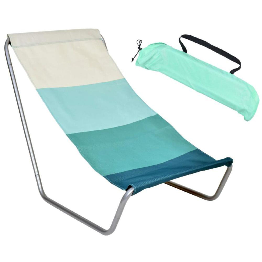 outdoor folding low sling beach chair for camping with carry bag