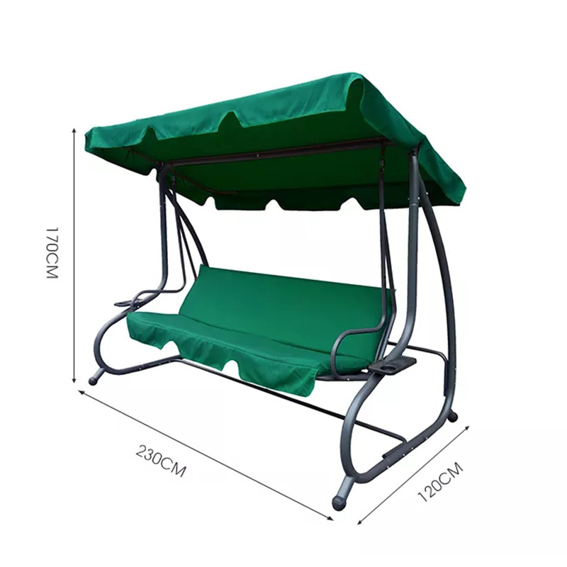 outdoor patio 2 IN 1 garden swing chair and bed adult swing chair with stand