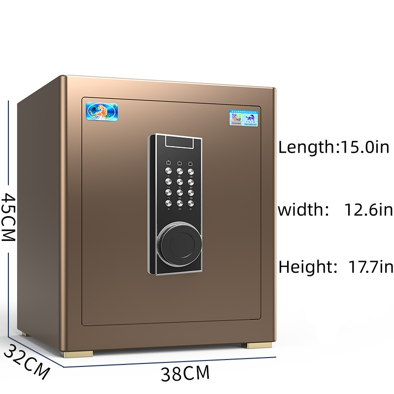 money safe steel large hidden safe box for bedroom solid steel fingerprint lock safe deposit box digital safe box in office