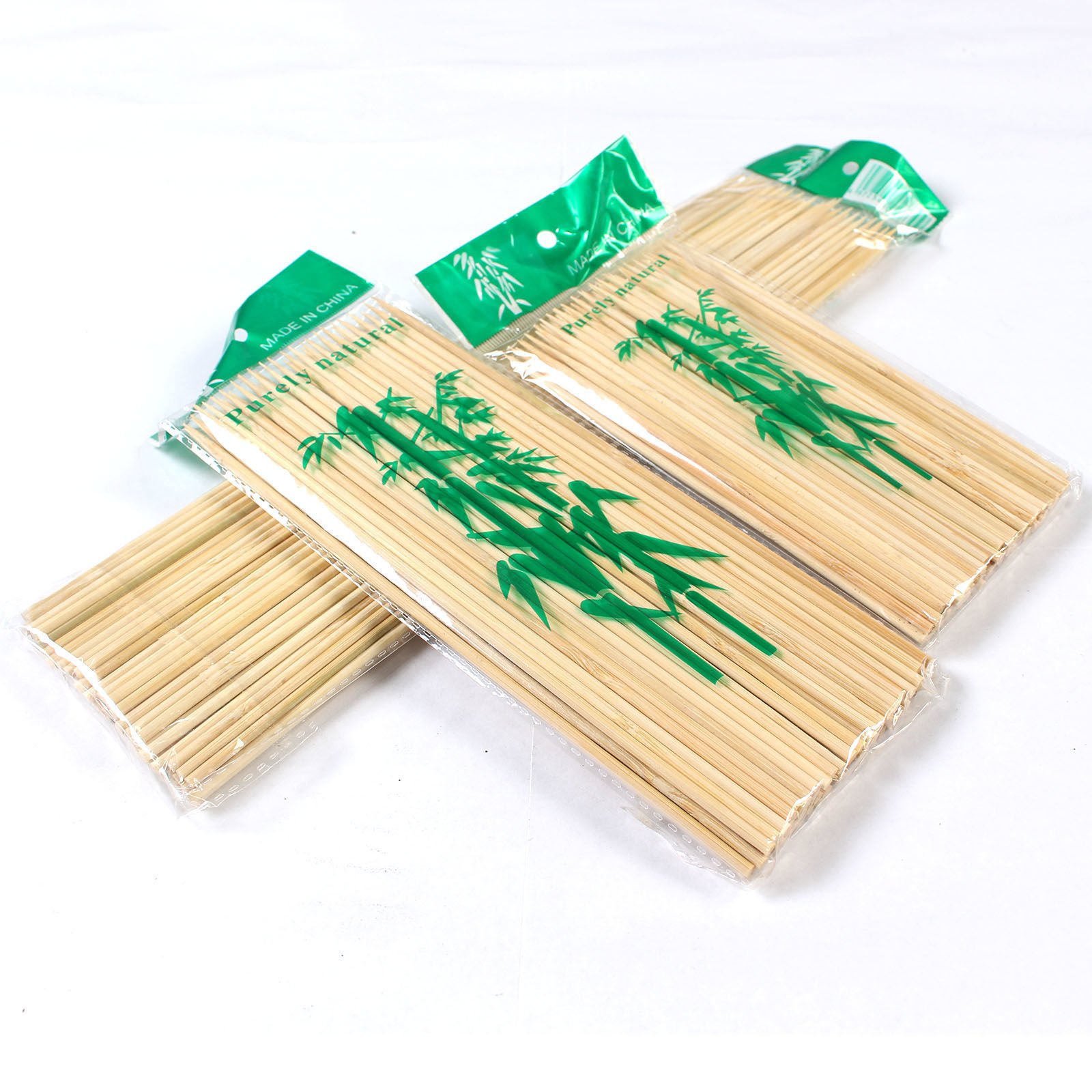 3.0mm*20cm Natural Bamboo Color Low Cost Small Package Bamboo Skewer Barbecue Bamboo Stick