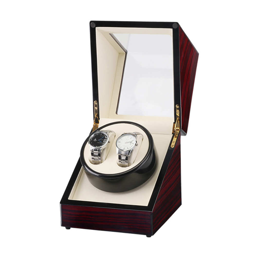 luxury wooden storage case automatic watch winder box