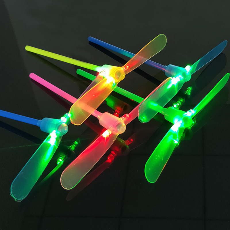 Led Luminous Flying Light Up Toys Flashing Bamboo Dragonfly Electronic Cheap Kids Gift Party Decoration