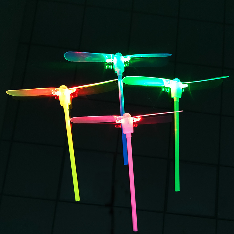 Led Luminous Flying Light Up Toys Flashing Bamboo Dragonfly Electronic Cheap Kids Gift Party Decoration