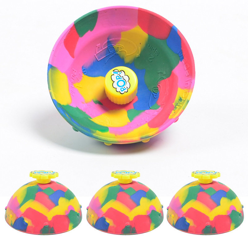 New Rubber Cool Spinning Bounce Ball Stress Relief Toys Bouncing Bowl Fidget Toys