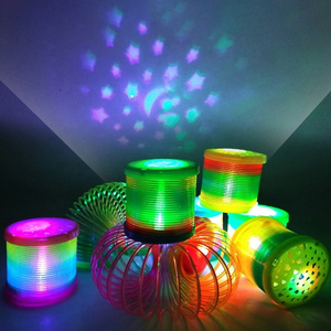 Best Welcome Fashion Projection Light Toy Rainbow Ring 3D Magic Rainbow Ring Toys