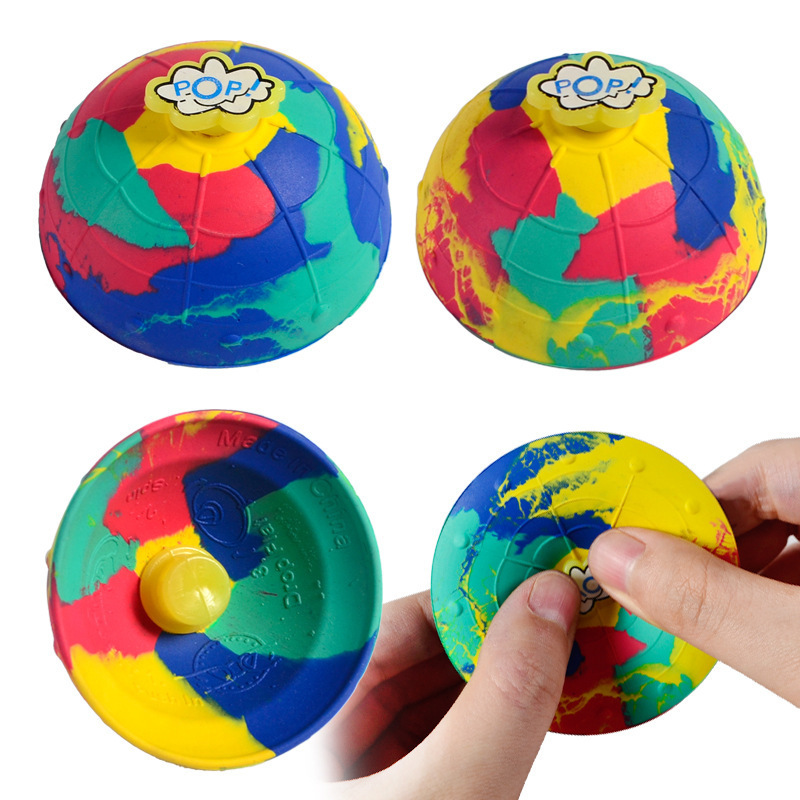 New Rubber Cool Spinning Bounce Ball Stress Relief Toys Bouncing Bowl Fidget Toys