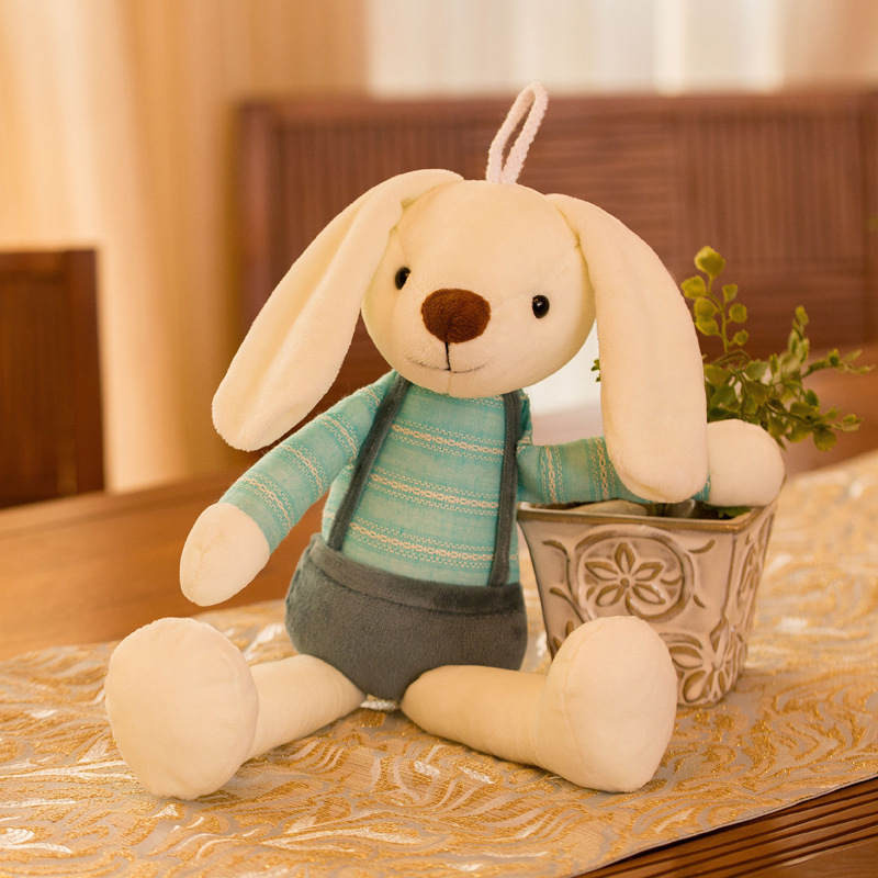 40CM Super Soft Stuffed Long Ear Rabbit Plush Toys Sleeping Cute Bunny Cartoon Animal Dolls Children Baby Birthday Gift