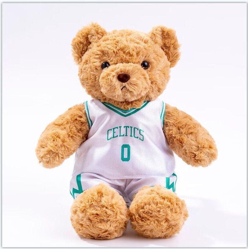 Basketball Fans Gifts NBA Jersey Bear Plush Toy Cool Sport Shirt Teddy Bear Soft Doll Stuffed Animals for Kids Bear Plushie Toys