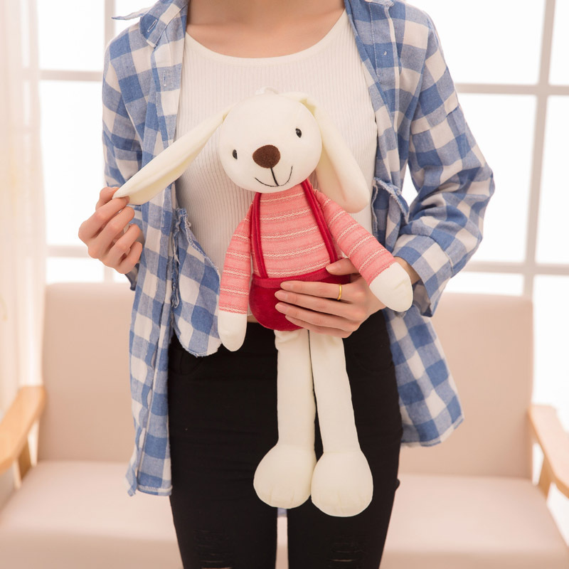 40CM Super Soft Stuffed Long Ear Rabbit Plush Toys Sleeping Cute Bunny Cartoon Animal Dolls Children Baby Birthday Gift