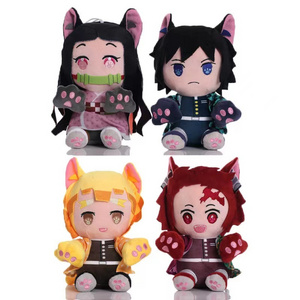 Anime Game Devil Slayer Plush Toys Scaramouche Plushie Doll Super Soft Stuffed Animal Pillow Cosplay Cartoon Props Accessories