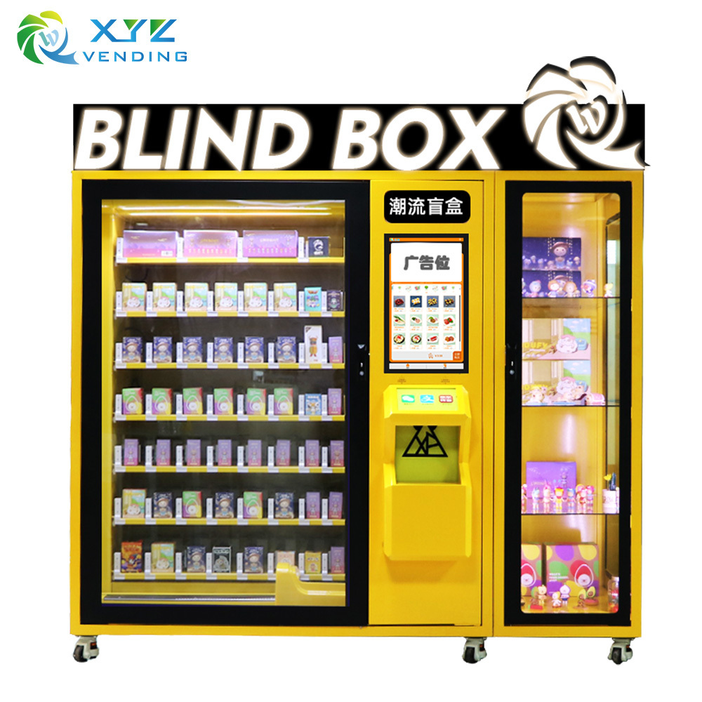 Luminous Letter Adjustable slots Automatic Pick-up Door gift touch screen lucky box vending machine