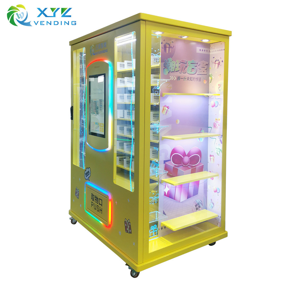 XYZ QR Code Credit Card Reader Cash cosmetics eyelash box hair usa condom vending machine