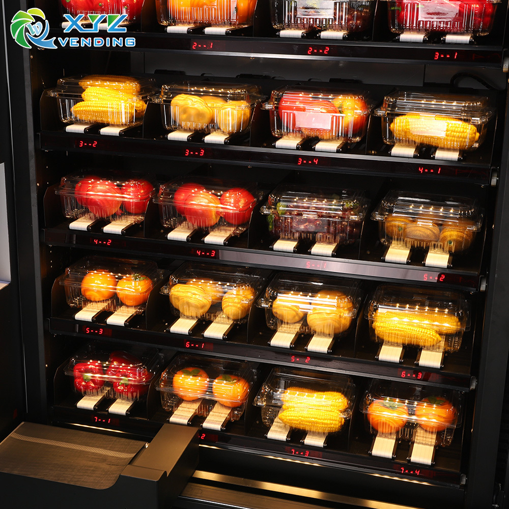 Conveyor Belt Safe Delivery Two Cabinet Touch Screen Fresh Egg Vending Machines Food For Retails Items