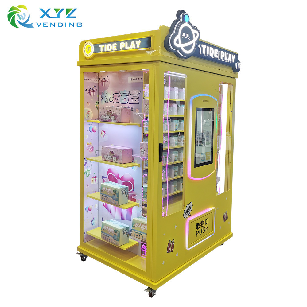 Shopping mall airport Drop dispensing window cabinet column tobacco beauty vending machine