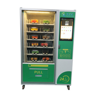 Custom Adjustable Slots Y Elevator Fruit Automatic Hamburger Milk Fresh Food Outdoor Vending Machine