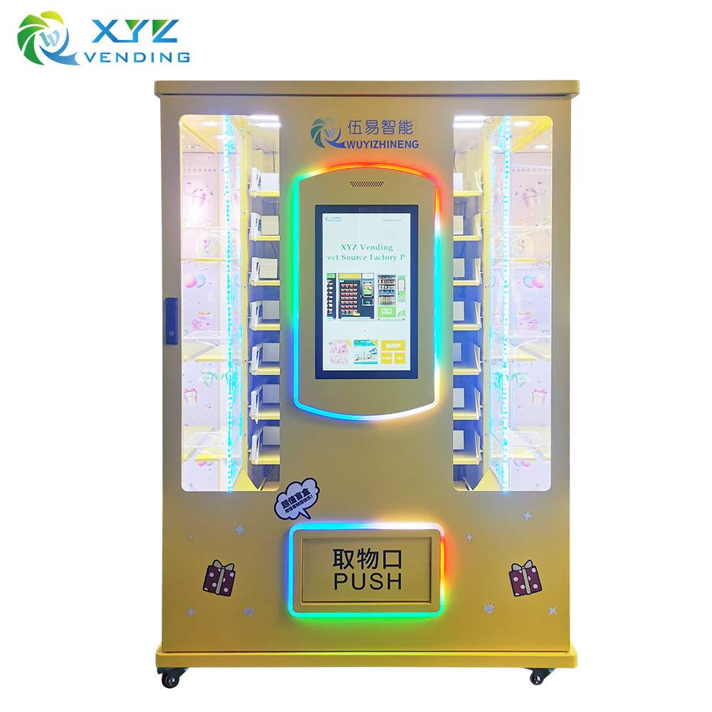 Window cabinet 21.5 inch touch screen blind box beauty adult toy cosmetic vending machine