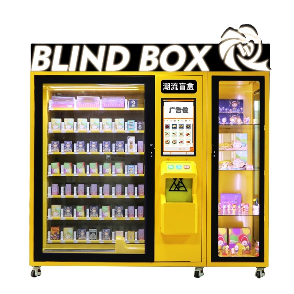 Prizes exchange touch screen with letter lighting lucky gift blinds box vending machine