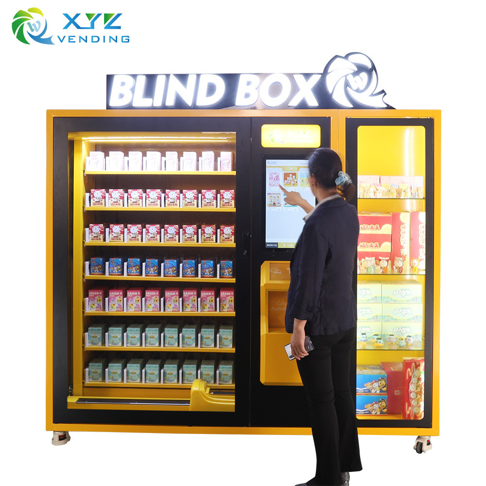 XYZ Blind Boxes Gift Toy Doll Vending Machine With Lighting With Gift / Toy Elevator Touch Screen Vending Machine