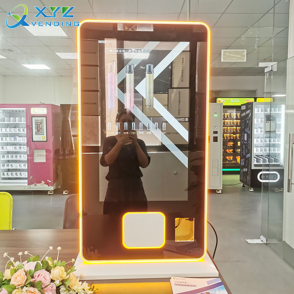 32 inch touch screen self customize beauty lipsticks pharmacy mini wall mounted vending machine