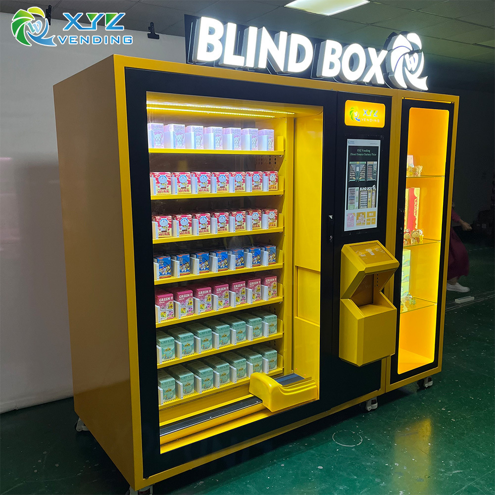 XYZ Blind Boxes Gift Toy Doll Vending Machine With Lighting With Gift / Toy Elevator Touch Screen Vending Machine